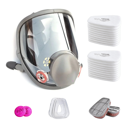 Full Face Respirator Mask with Anti-Fog Lens & Replaceable Filters — photo 6