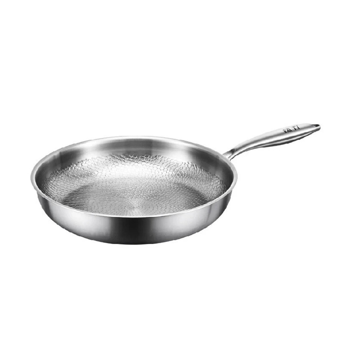 Titanium Frying Pan – Uncoated Non-Stick Hammer-Pattern Cookware — photo 6