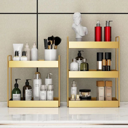 Vanity Organizer | Double-Layer Gold Finish & Space-Saving — photo 4