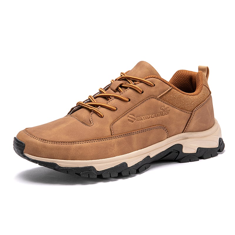 Men's Comfortable Genuine Leather Sneakers with Arch Support and Shock Absorption — photo 1