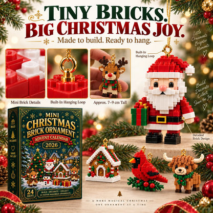 Mini Brick Advent Calendar with 24 Christmas Building Sets to Build & Hang — photo 2