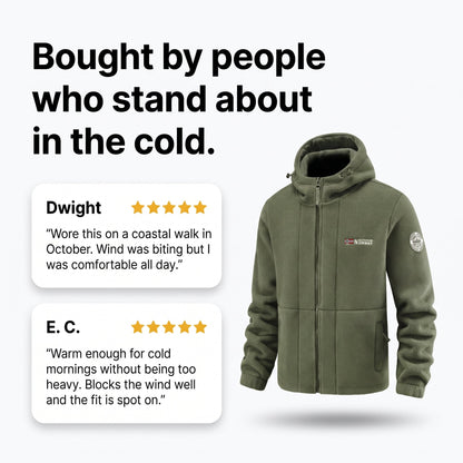 Men's Windproof Hooded Fleece Jacket for Walking & Hiking — photo 5