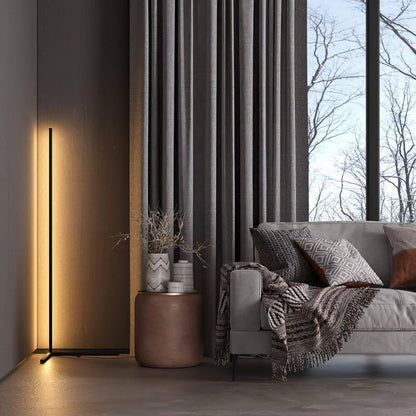 Nordic LED Floor Lamp with Remote, Dimmable RGB and Warm White, 142 cm — photo 3