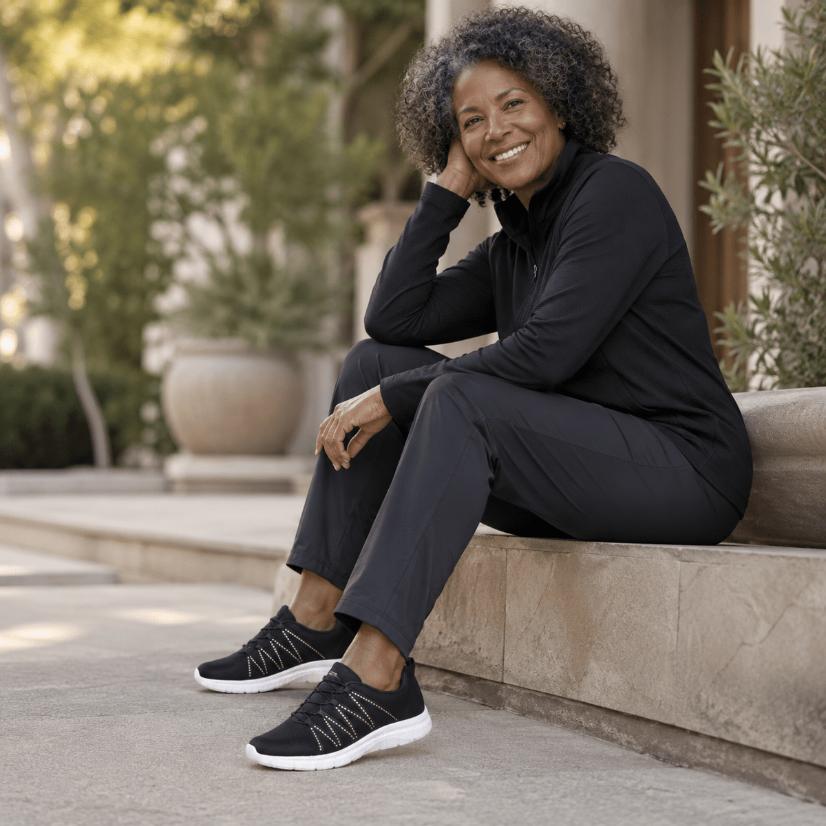 Orthopaedic Sparkle Knit Comfort Sneakers for Women - Chic Style & Support — photo 9