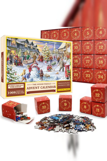 Jigsaw Advent Calendar 2026 – 1008 Pieces, One Christmas Picture — photo 5