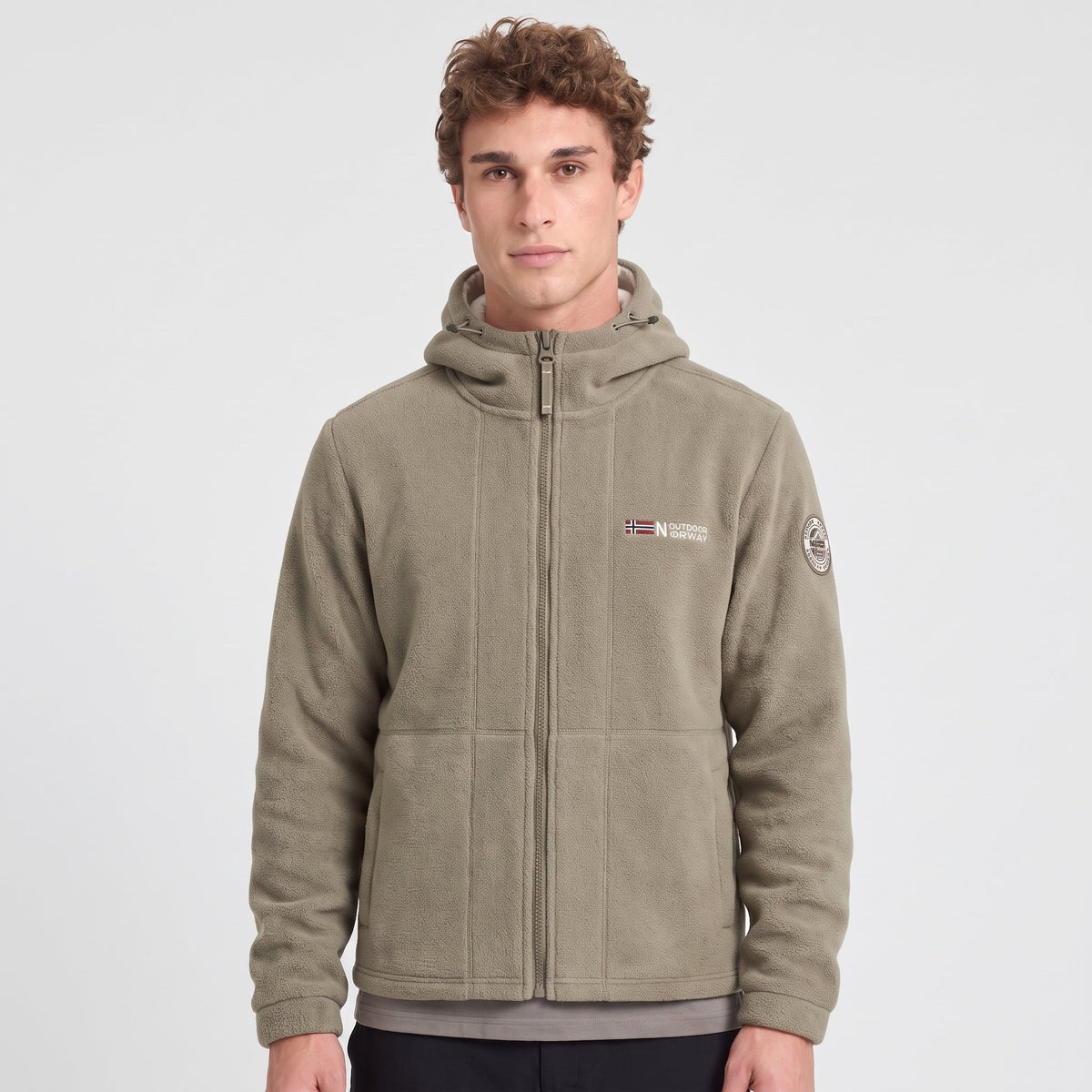Men's Windproof Hooded Fleece Jacket for Walking & Hiking — photo 24