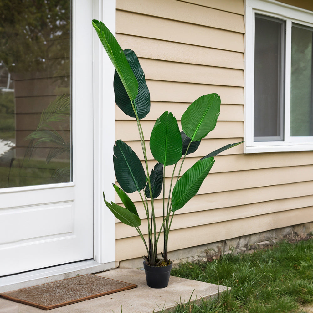 Artificial Plants Banana Leaf Tree with Pot — photo 1