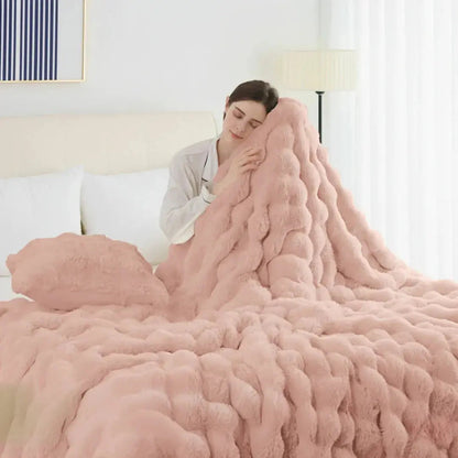 Slumblr® Cozy Faux Rabbit Fleece Throw Blanket — photo 18