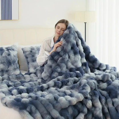 Slumblr® Cozy Faux Rabbit Fleece Throw Blanket — photo 20