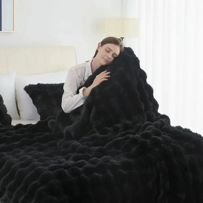 Slumblr® Cozy Faux Rabbit Fleece Throw Blanket — photo 21