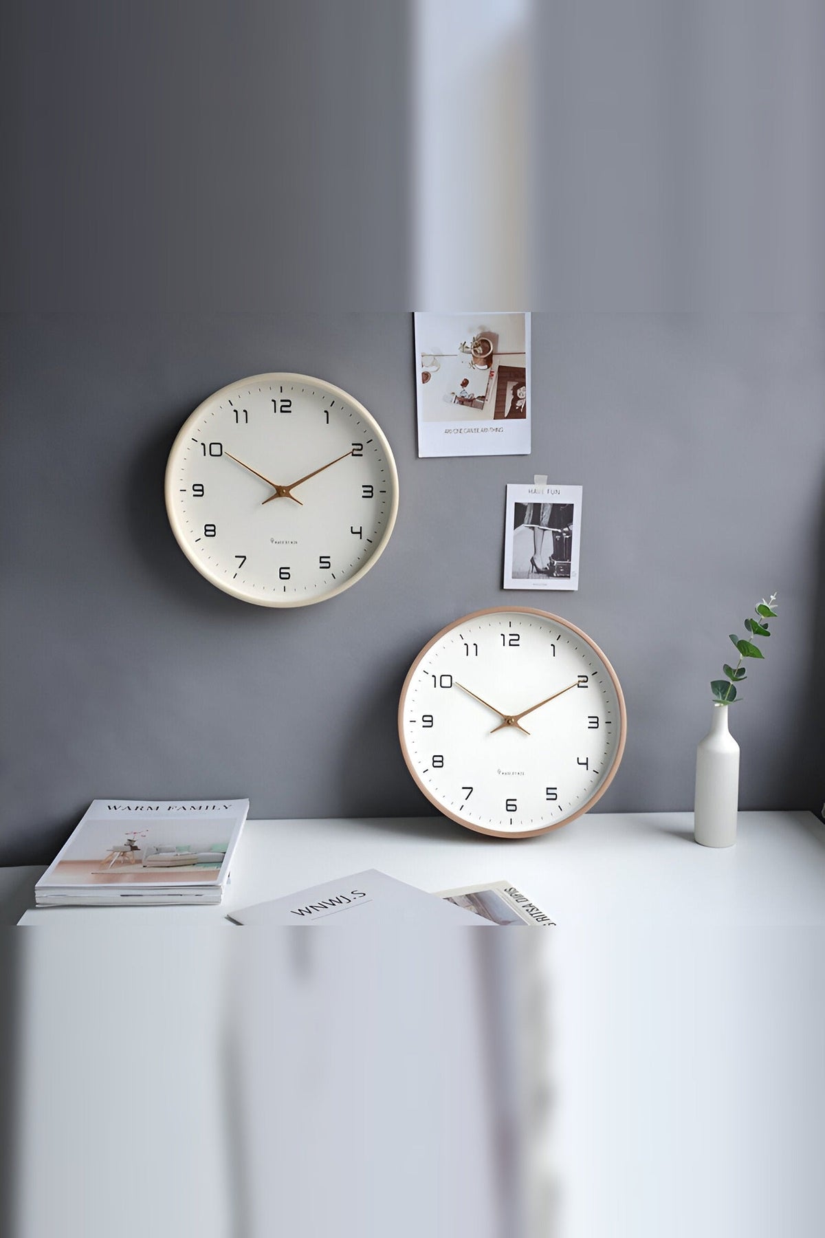 Wooden Frame Wall Clock with Silent Movement – No Ticking at Night — photo 5