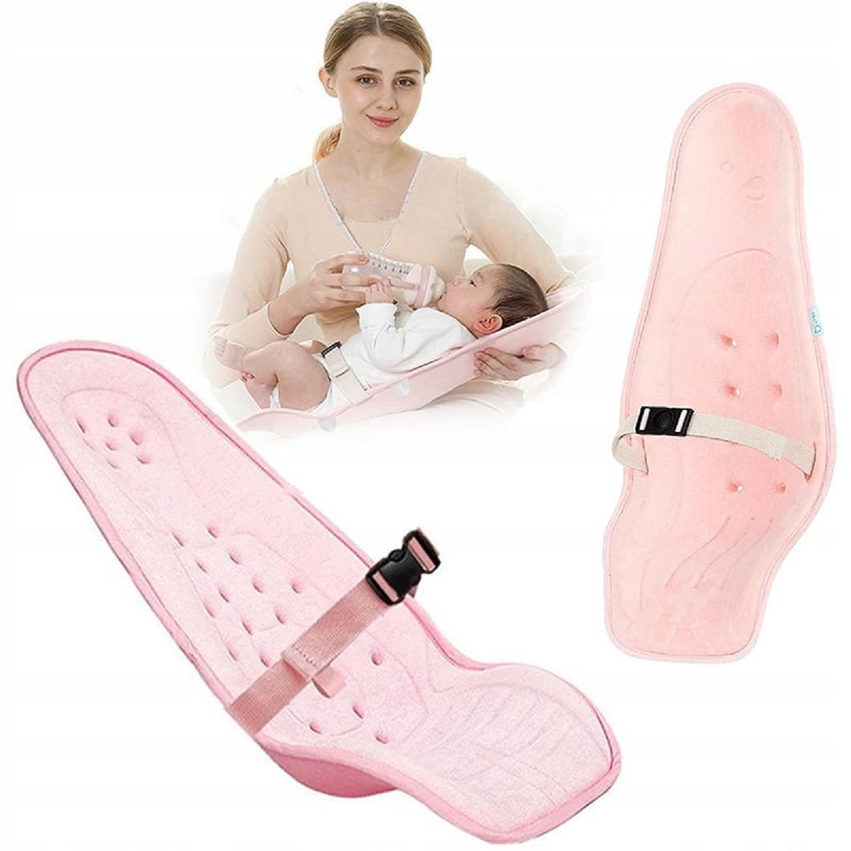 Baby Breastfeeding Pillow with Support Strap for Newborns — photo 1