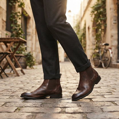 Men's Leather Chelsea Boots — photo 3
