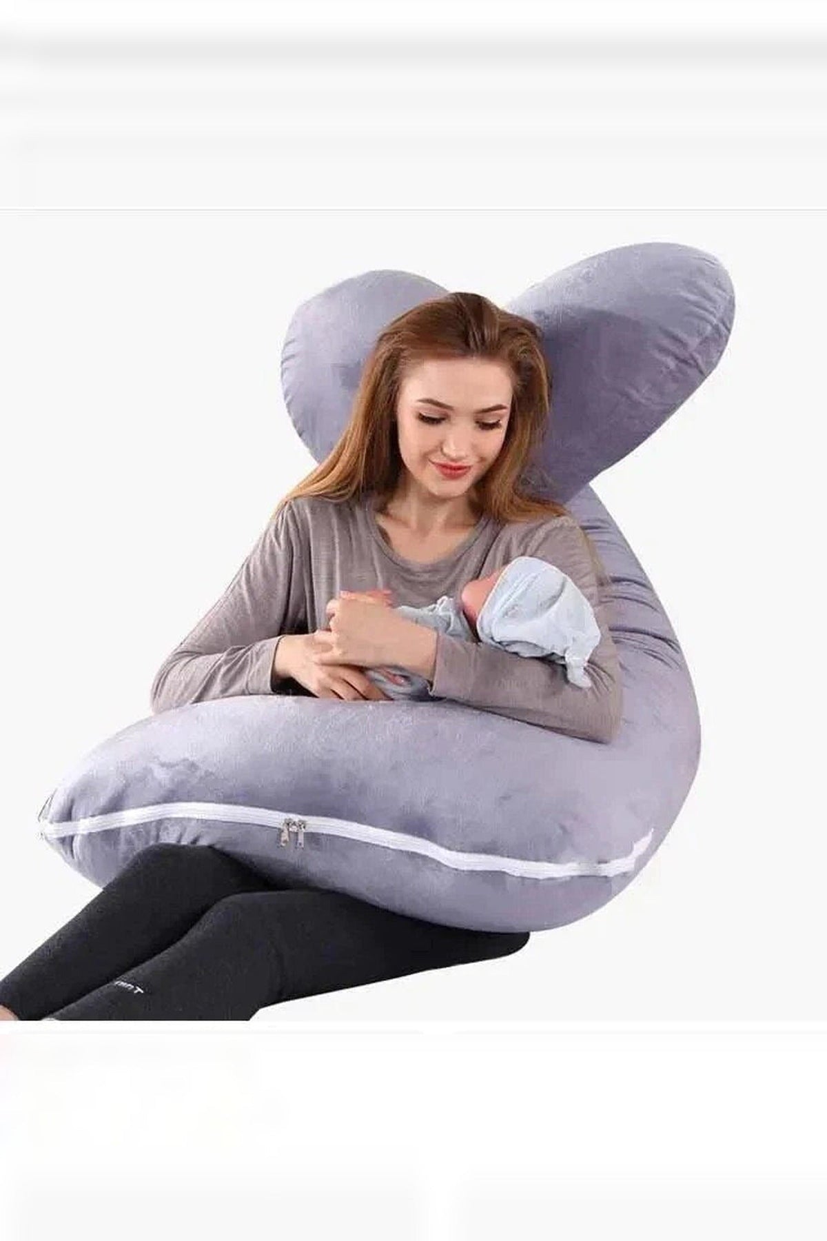 Body Pillow – Ergonomic Support, Removable Cover — photo 3