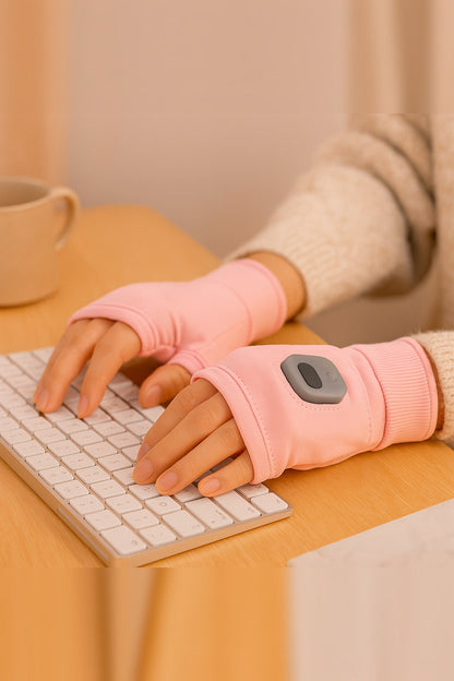 Heated Fingerless Gloves – USB Rechargeable, Adjustable Heat, Soft Lining — photo 1