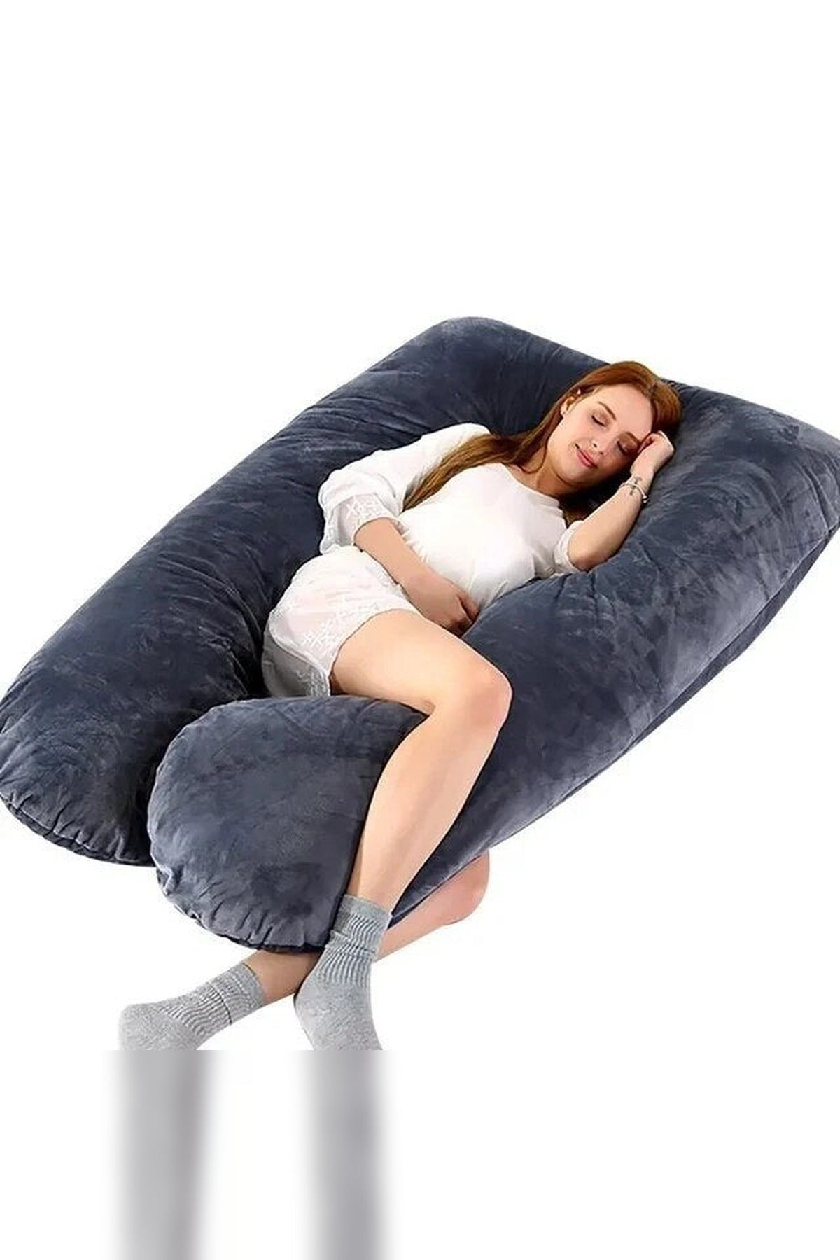 Body Pillow – Ergonomic Support, Removable Cover — photo 4