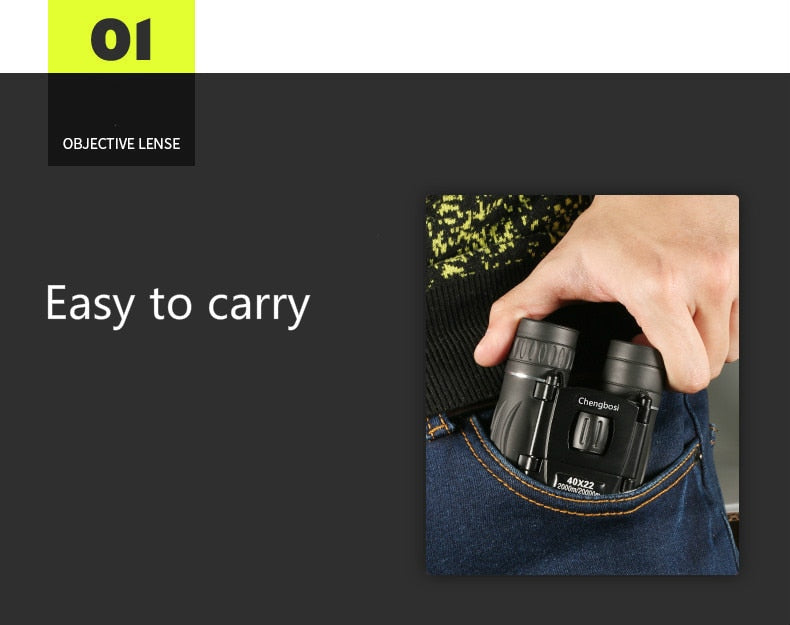 Compact HD Binoculars – Lightweight Binoculars with Coated Optics & Non-Slip Grip for Hiking, Bird Watching & Concerts — photo 6