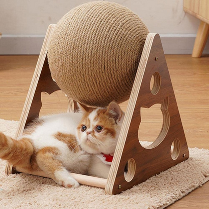 Cat Scratcher Toy with Ball Track – Interactive Cat Scratch Pad with Spinning Ball, 4.7 in or 6.3 in — photo 8