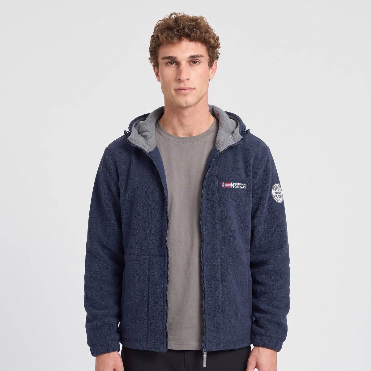 Men's Windproof Hooded Fleece Jacket for Walking & Hiking — photo 27