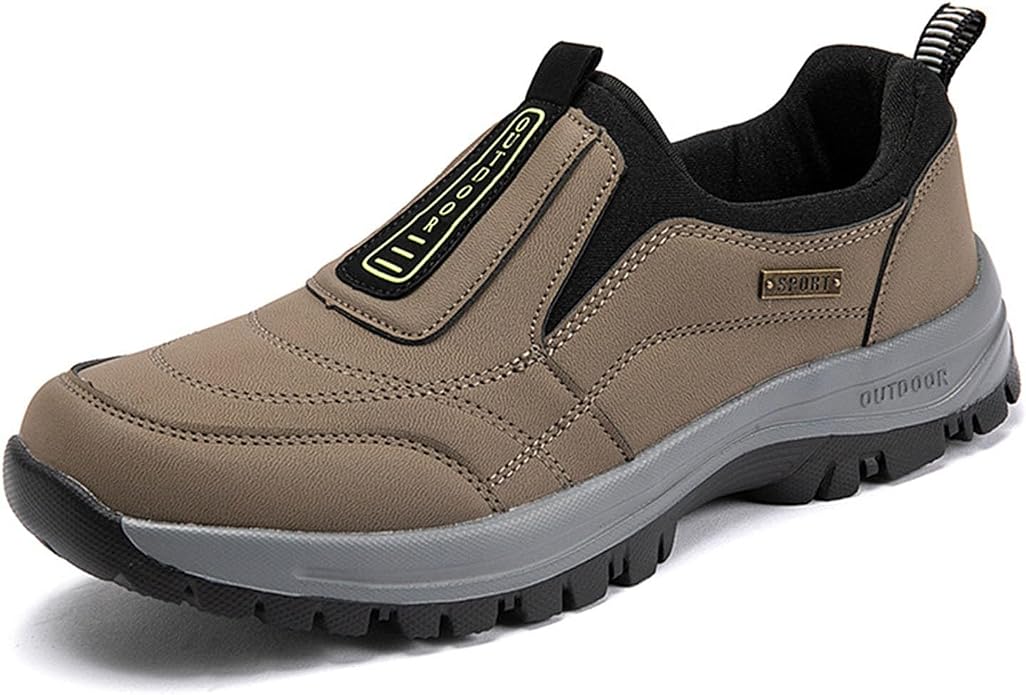 All-Day Comfort, Lace-Free Orthopedic Shoes Wide Toe Box, Non-Slip Grip