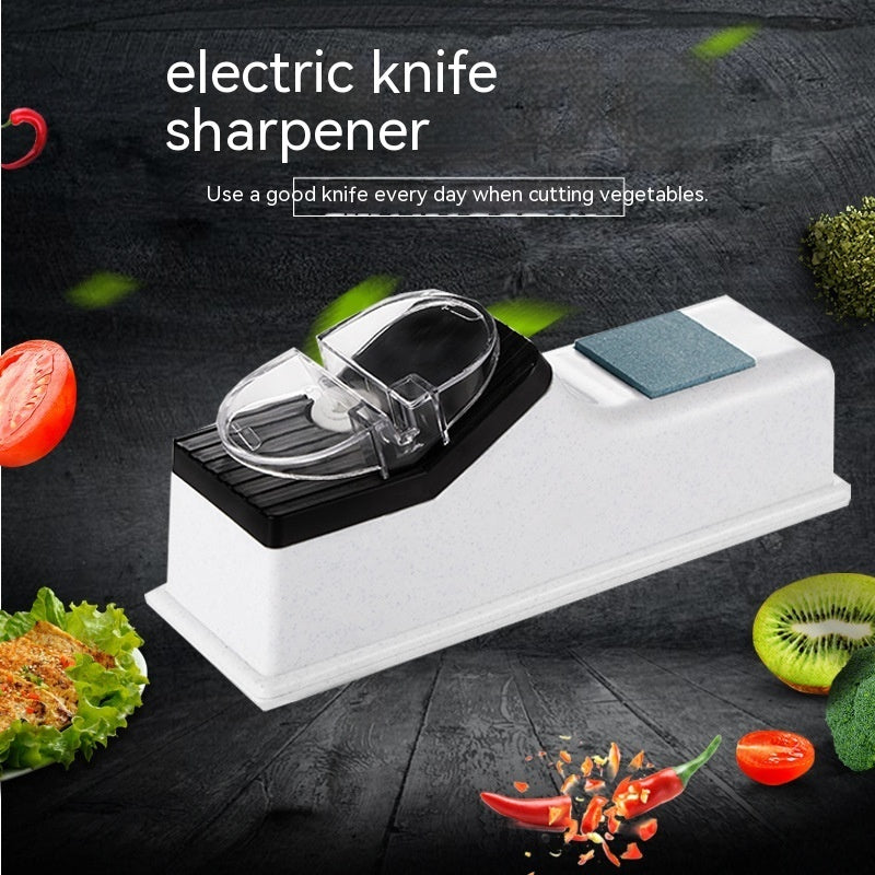 Electric Knife Sharpener with USB Power – Compact Kitchen Knife Sharpener in Modern ABS Housing — photo 7