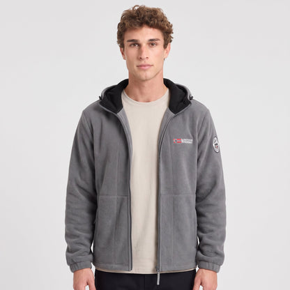 Men's Windproof Hooded Fleece Jacket for Walking & Hiking — photo 36