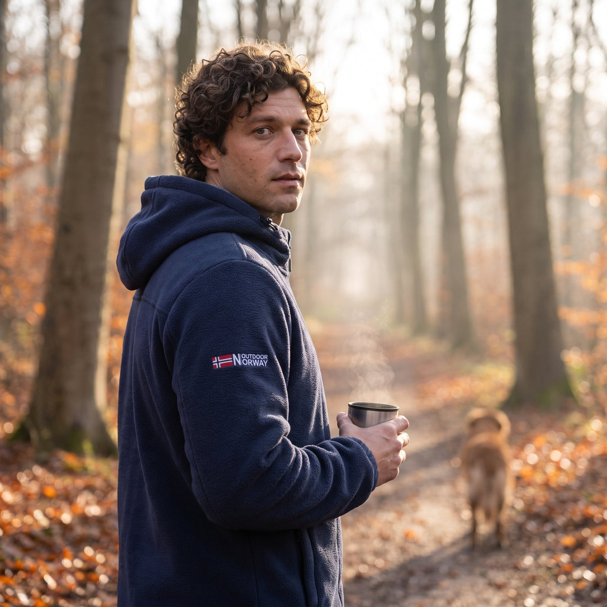 Men's Windproof Hooded Fleece Jacket for Walking & Hiking — photo 7
