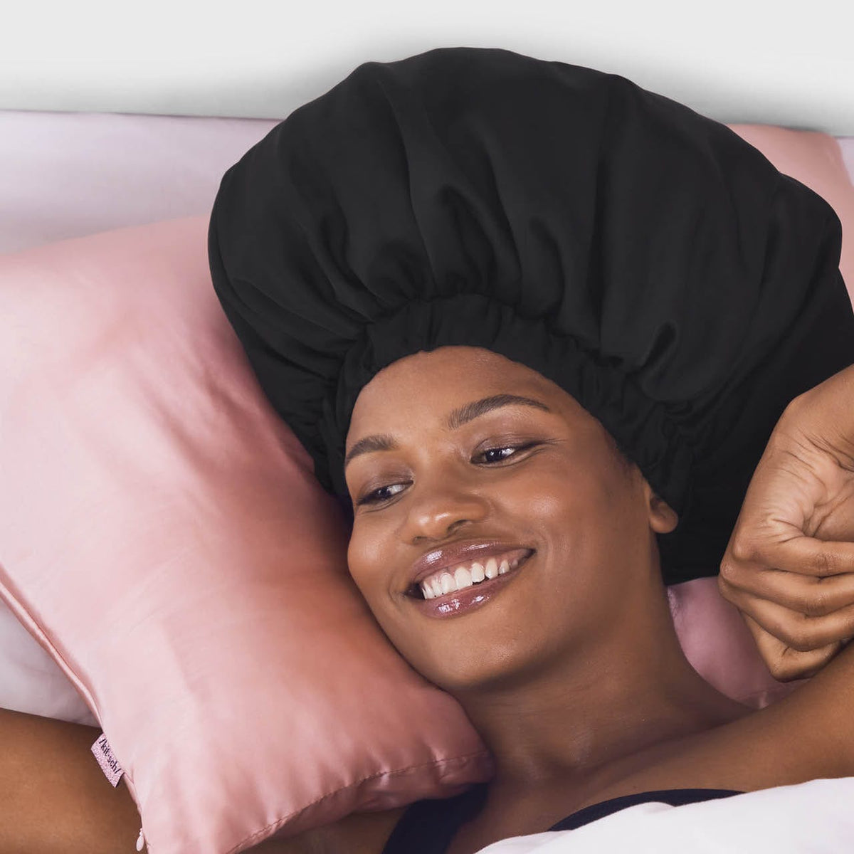 Black Satin Bonnet - XL — photo 3