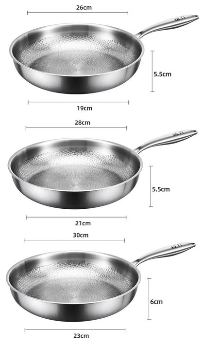Titanium Frying Pan – Uncoated Non-Stick Hammer-Pattern Cookware — photo 20
