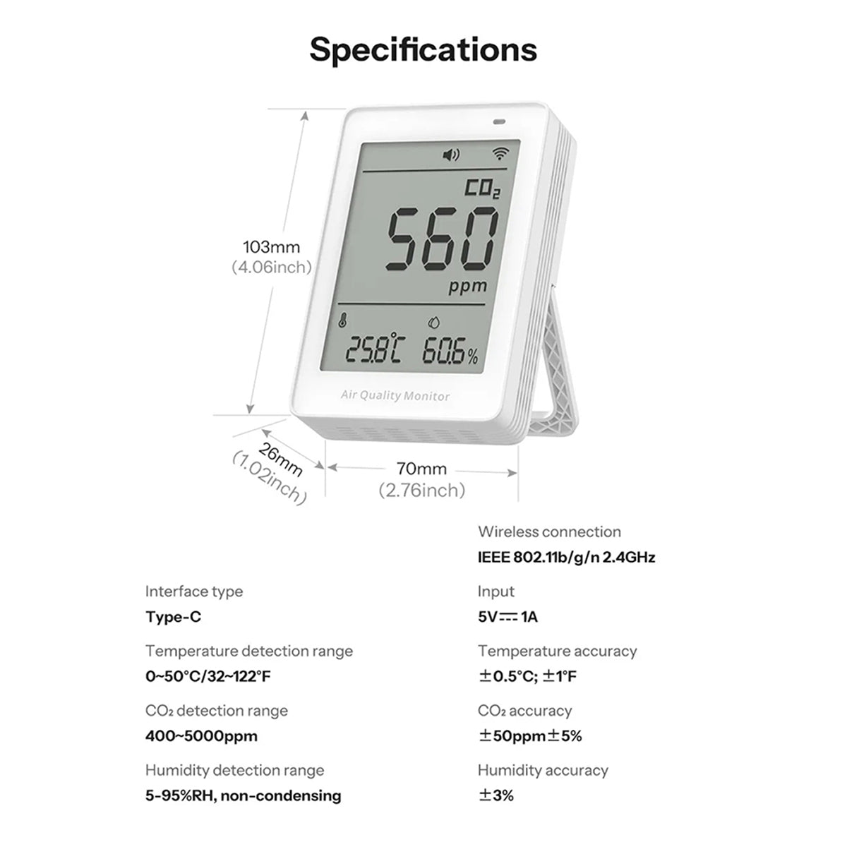 HomeyAiry Air Quality Monitor for Home — photo 3