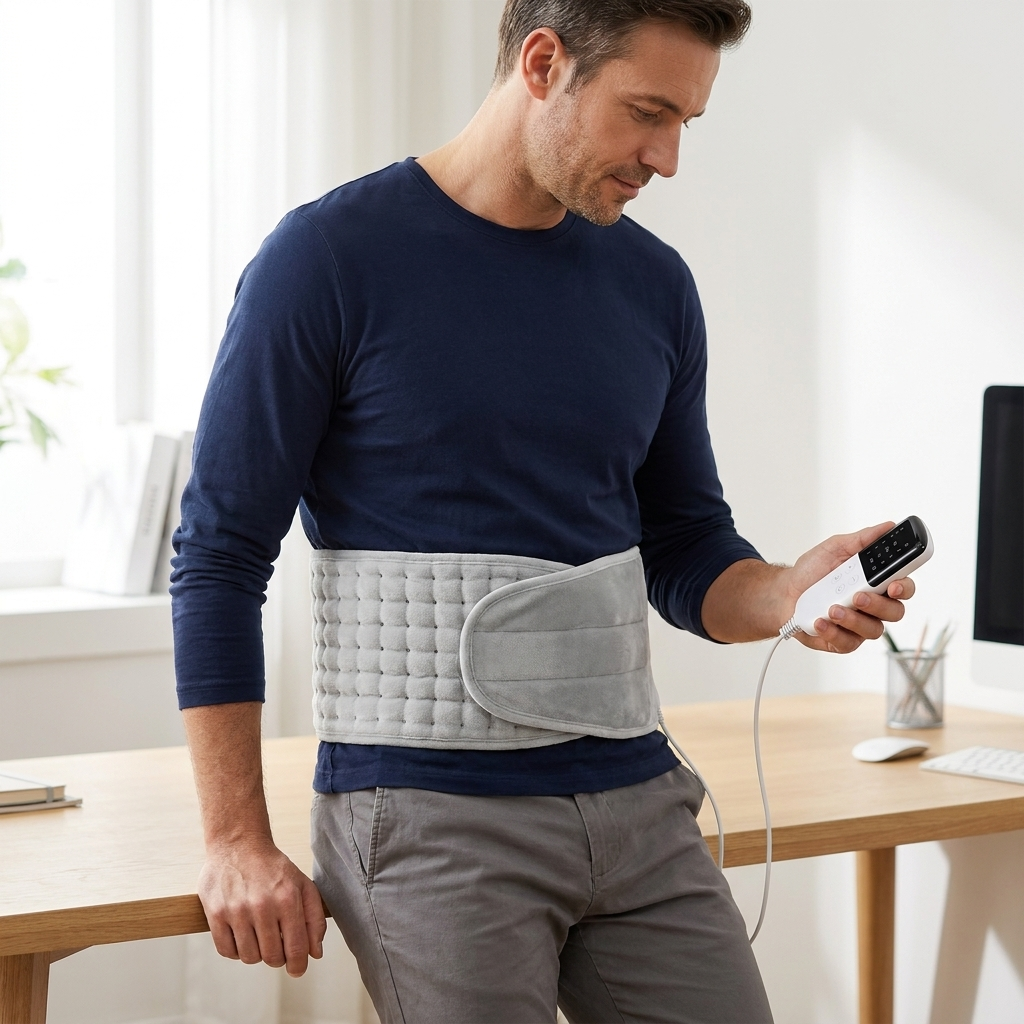 Electric Heating Pad Belt with 10 Heat Settings and Pocket — photo 6