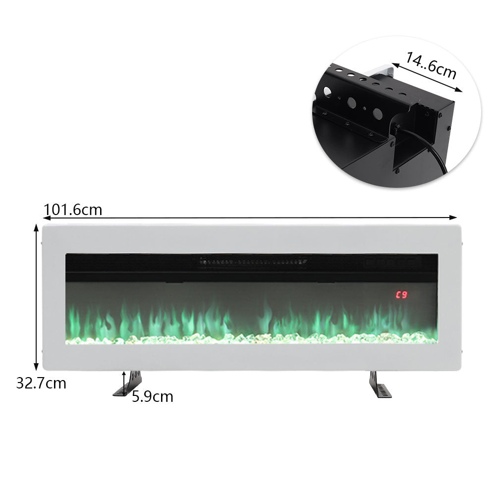 40/50/60/70 Inch Electric Fire with 12 Flame Colours & Remote Control — photo 12