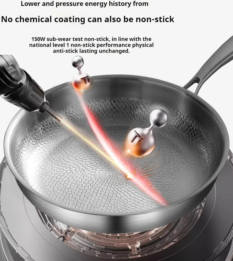 Titanium Frying Pan – Uncoated Non-Stick Hammer-Pattern Cookware — photo 19