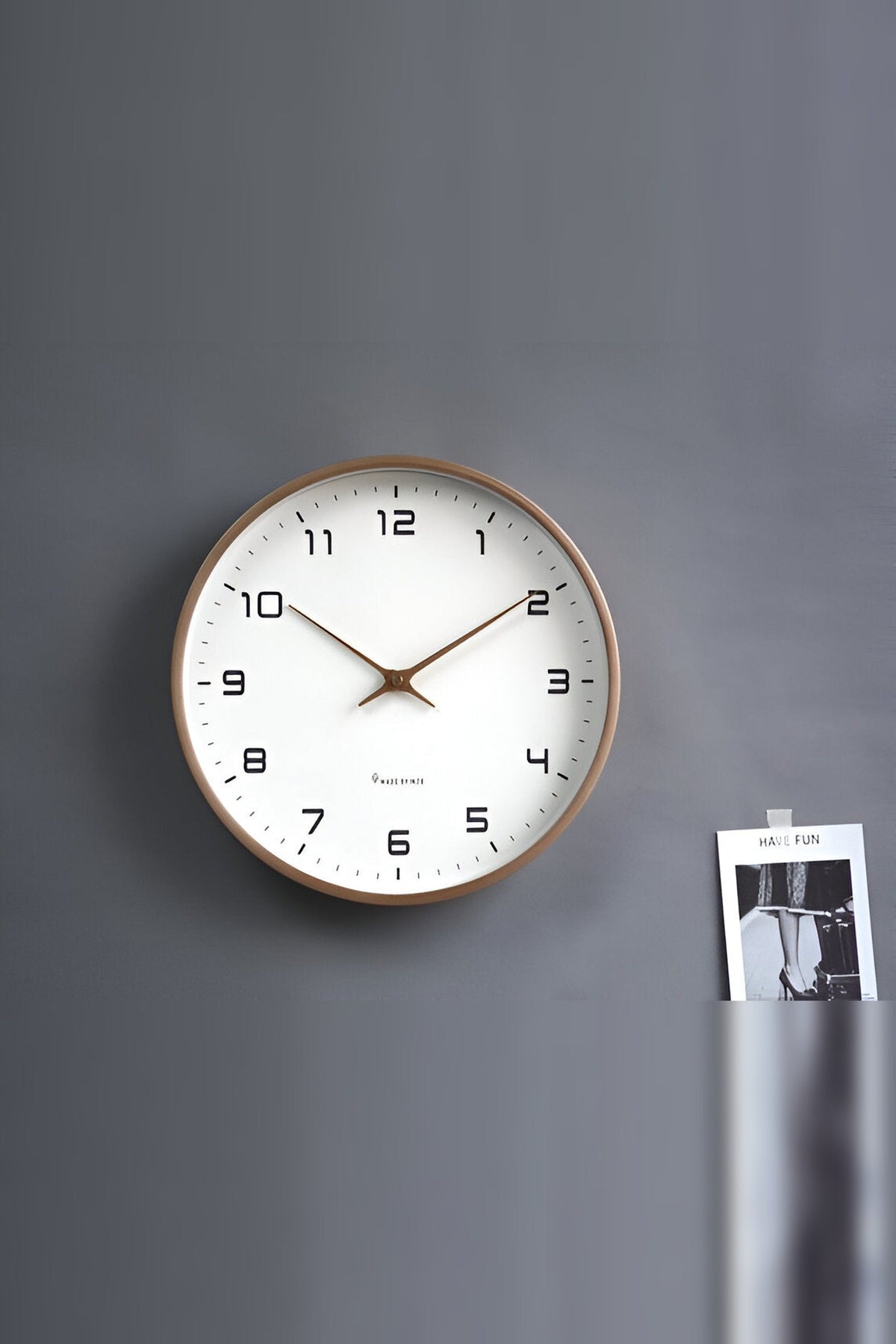 Wooden Frame Wall Clock with Silent Movement – No Ticking at Night — photo 6