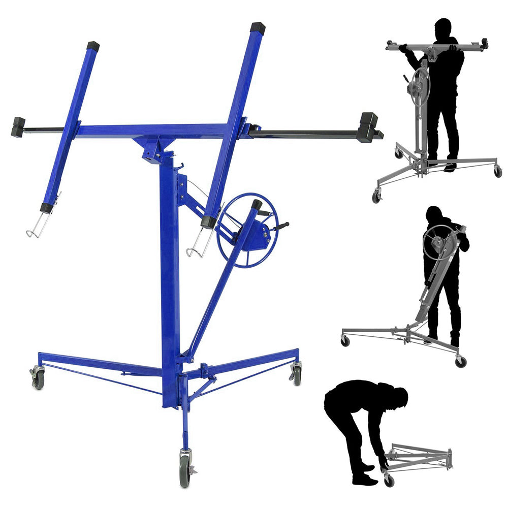 11 Ft Plasterboard Lifter with Rolling Casters Panel Hoist — photo 6