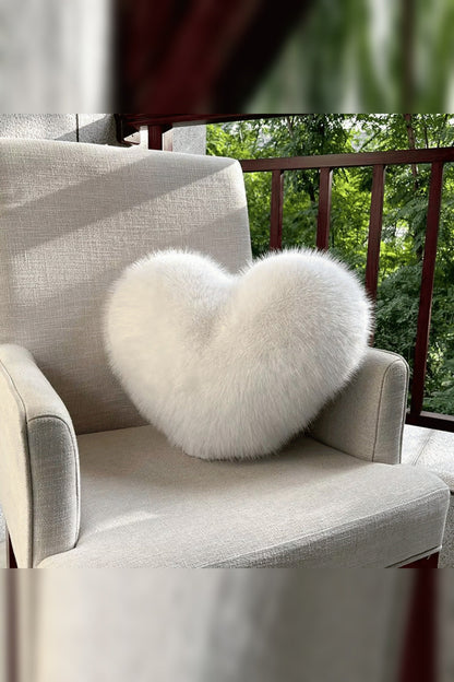 Heart Cushion with Long Pile – 32 x 40 cm, Four Colours — photo 2