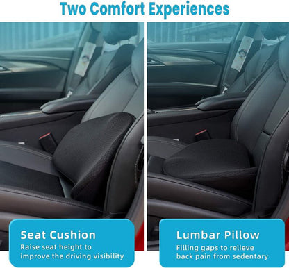 Memory Foam Car Seat Cushion with Breathable Washable Cover for Long Drives and Office Chairs — photo 13