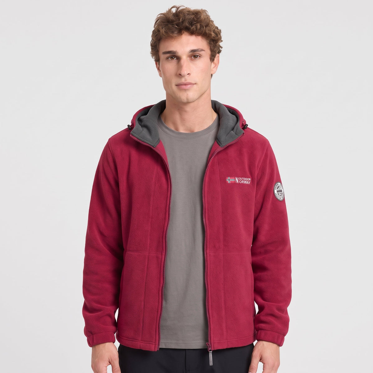 Men's Windproof Hooded Fleece Jacket for Walking & Hiking — photo 21