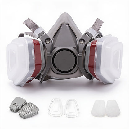 7-in-1/16-in-1 Half Face Respirator Mask with Replaceable Filters for Painting & Spraying — photo 4