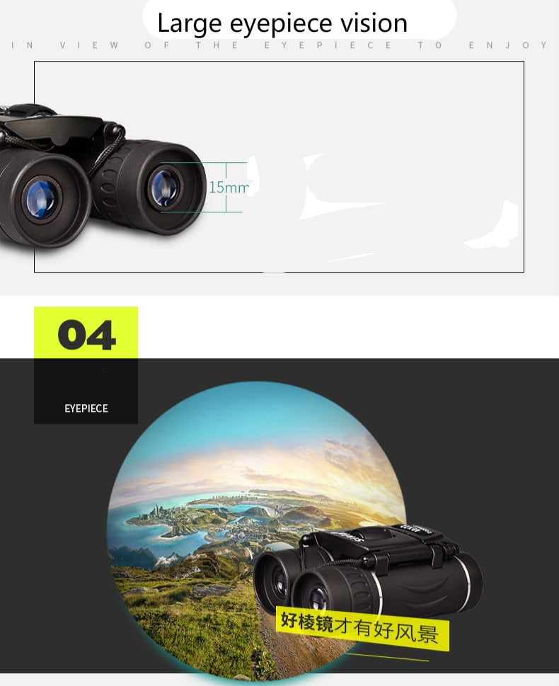Compact HD Binoculars – Lightweight Binoculars with Coated Optics & Non-Slip Grip for Hiking, Bird Watching & Concerts — photo 8