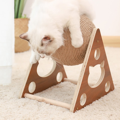 Cat Scratcher Toy with Ball Track – Interactive Cat Scratch Pad with Spinning Ball, 4.7 in or 6.3 in — photo 9