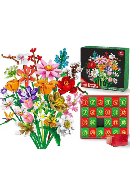 Flower Advent Calendar 2026 – 24 Building Block Flowers for a Bouquet — photo 1
