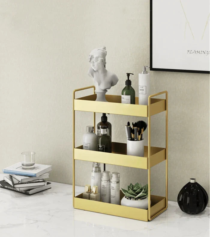 Vanity Organizer | Double-Layer Gold Finish & Space-Saving — photo 6