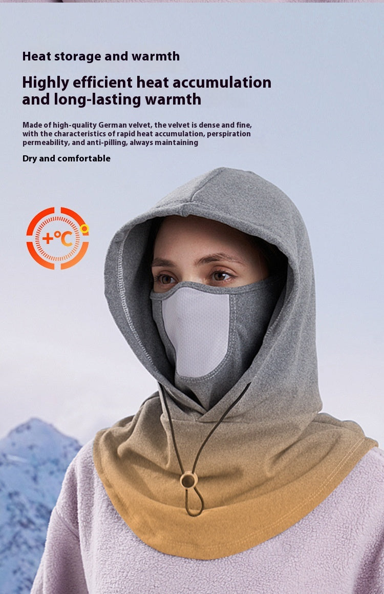3-in-1 Thermal Fleece Balaclava | Windproof Hood, Neck Warmer & Face Mask in One | Warm Winter Ski, Cycling, Running & Dog Walking Hat for Men & Women | Adjustable Drawstring | 4 Colours — photo 7