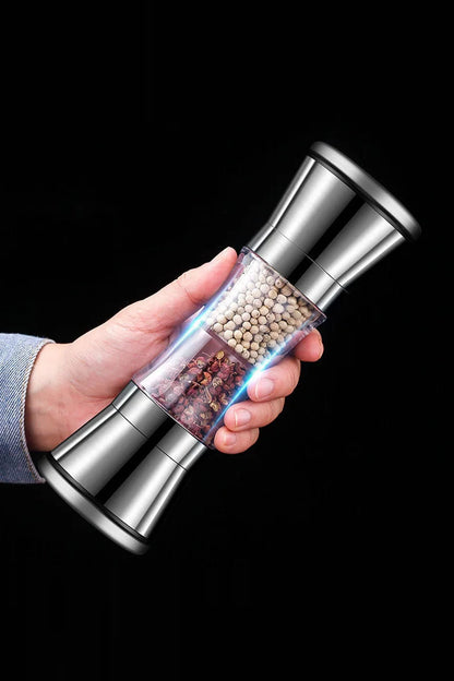 Dual Salt and Pepper Grinder – Two Ceramic Burrs in One Mill — photo 1