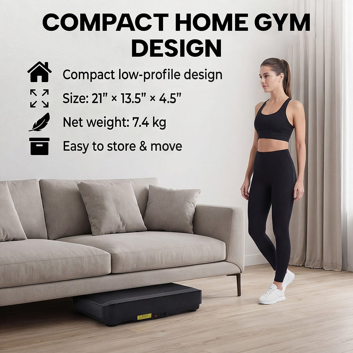 Bliss - Beyond Vibration Plate Exercise Machine - 99 Speeds, Bluetooth, 400 lb Capacity — photo 7