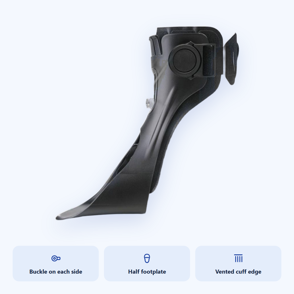 Adjustable Foot Drop Support Brace with Air Cushion — photo 5