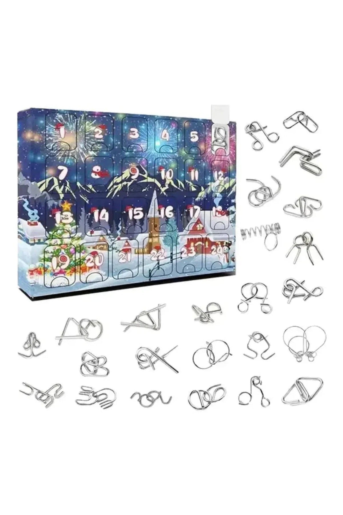 Puzzle Advent Calendar 2026 – 24 Metal and Wooden Brain Teasers — photo 2
