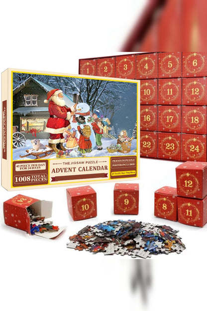 Jigsaw Advent Calendar 2026 – 1008 Pieces, One Christmas Picture — photo 4