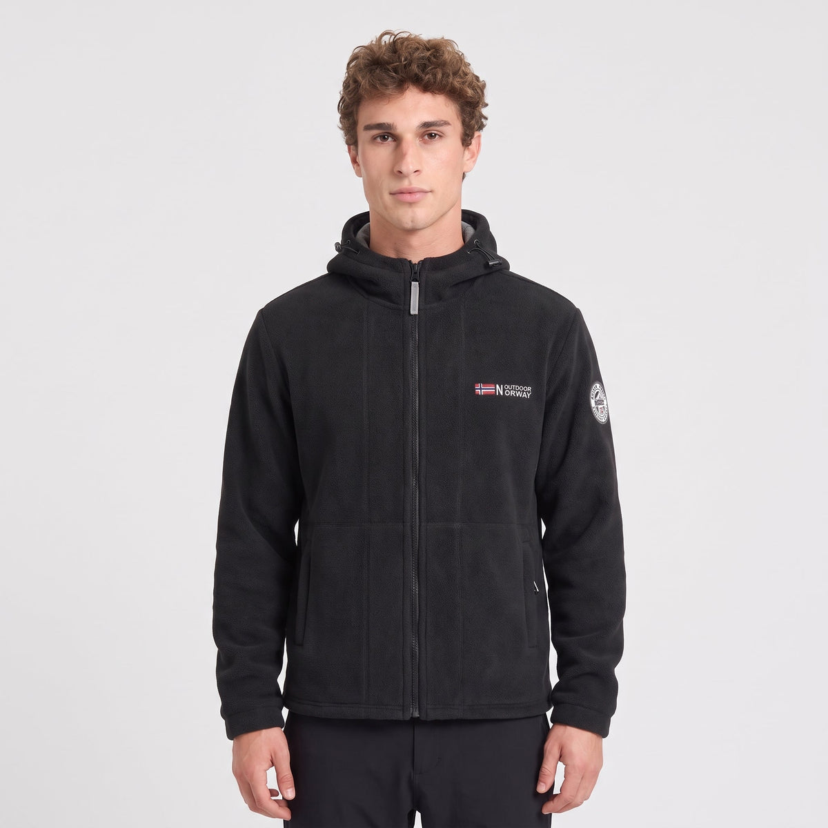 Men's Windproof Hooded Fleece Jacket for Walking & Hiking — photo 17